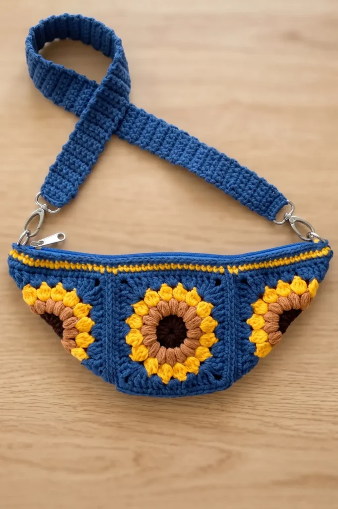 Sunflower Fanny Pack Crossbody Bag