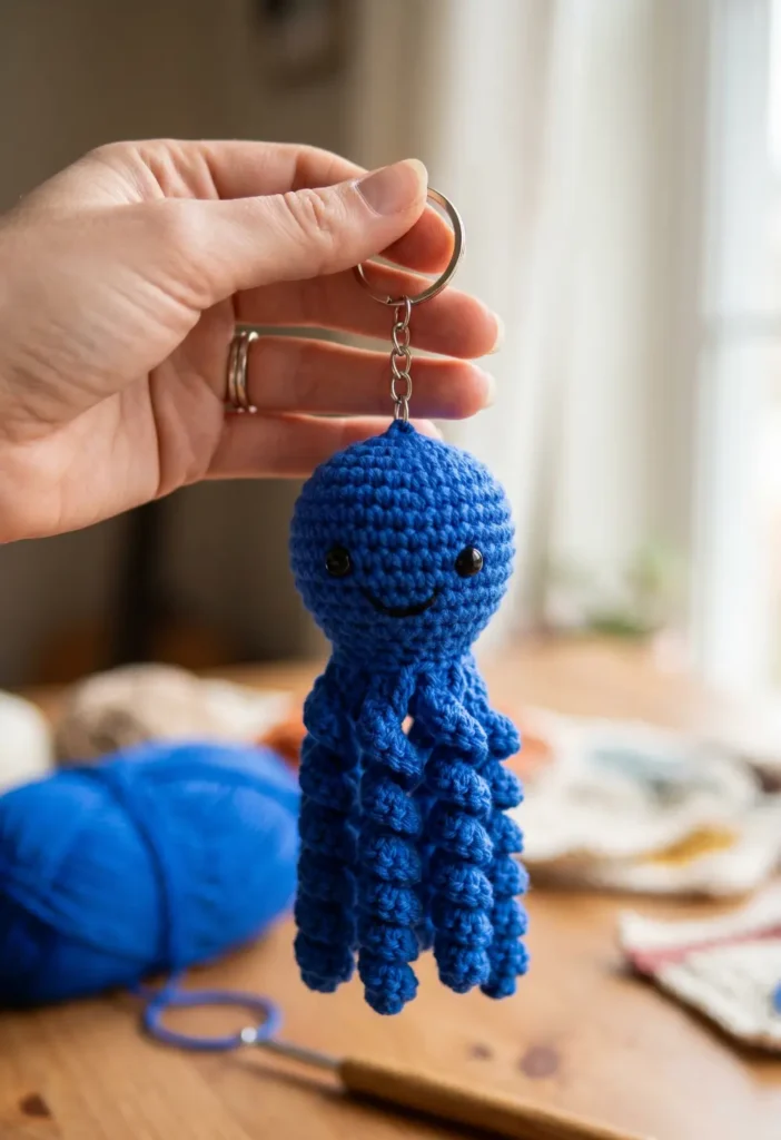 Adorable Octopus Keychain