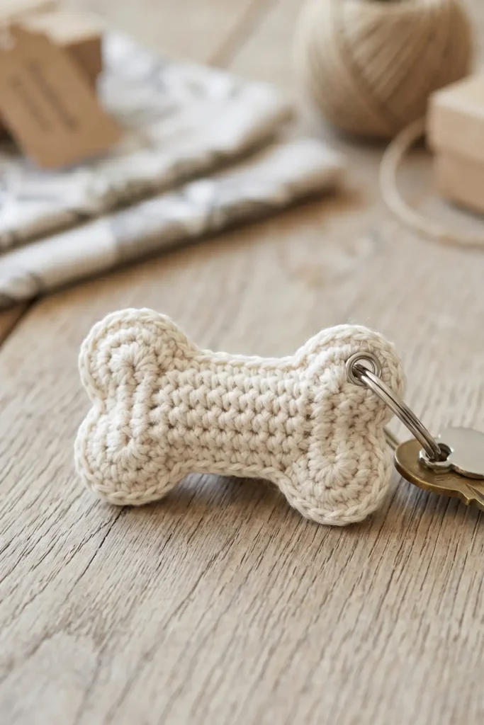 Beginner-Friendly Dog Bone Keychain