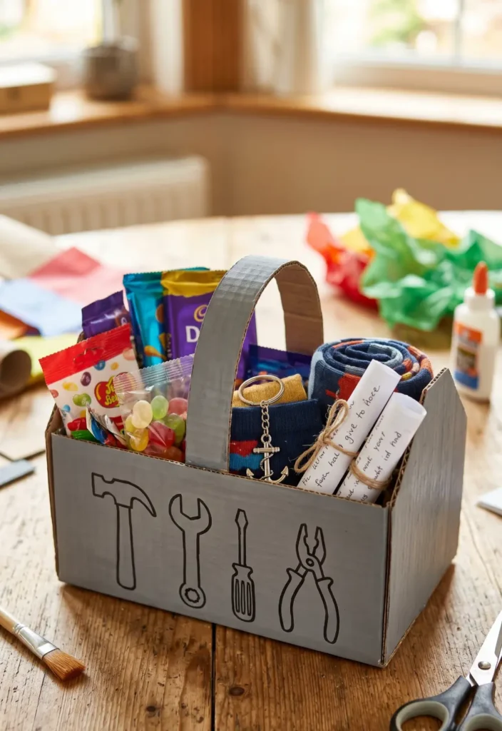 Cardboard Toolbox Craft for Dad