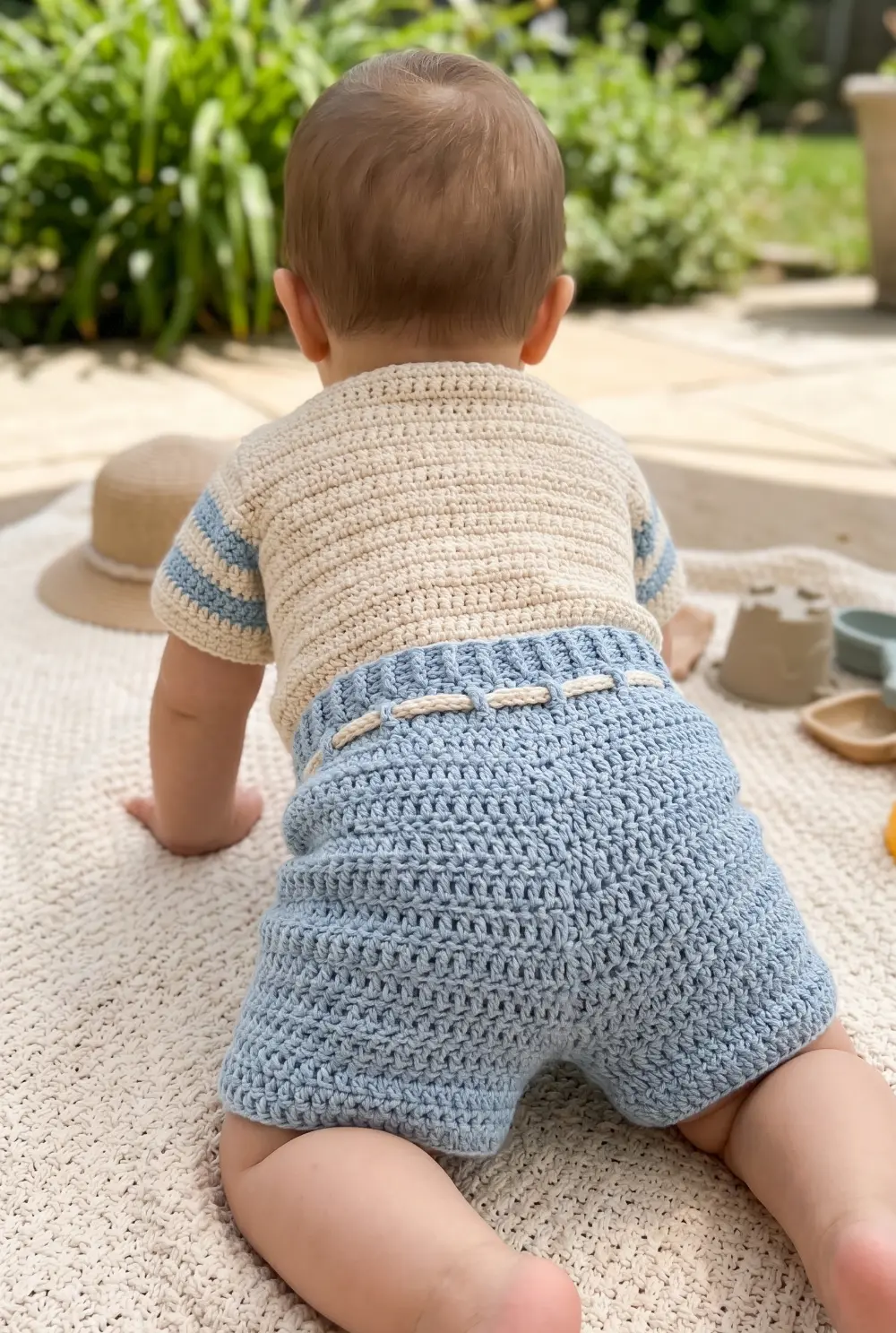 Crochet Baby Shorts and Top Set