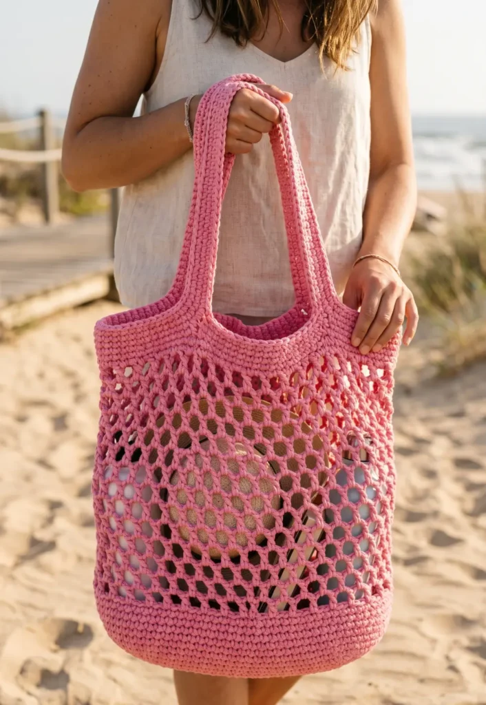Crochet Beach Tote for Summer Days