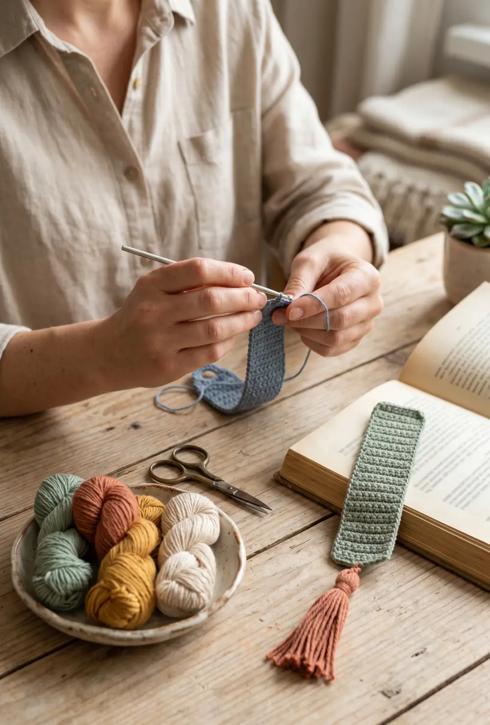 Crochet Bookmark with Tassel