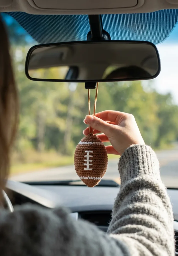 Crochet Car Hanging Ornament for Dad