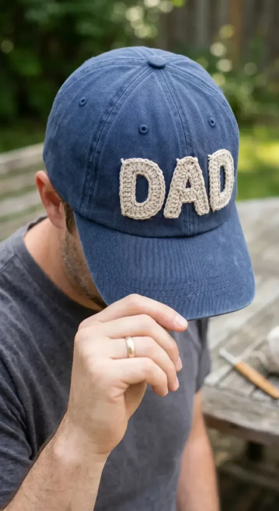 Crochet Dad Hat Applique Design