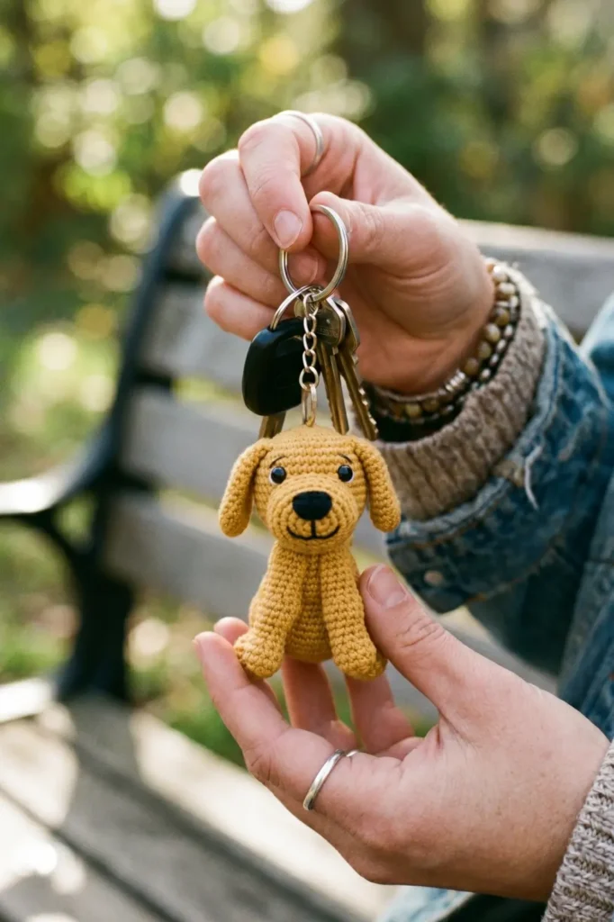 Crochet Labrador Puppy Charm