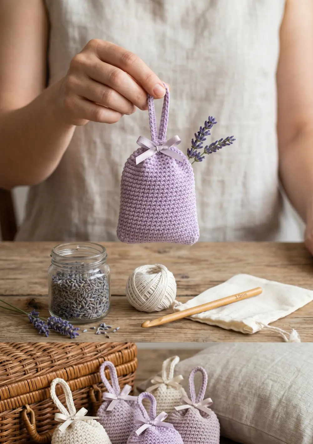 Crochet Lavender Sachets