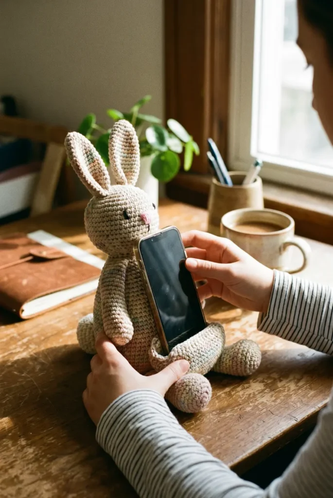 Crochet Phone Stand Cozy Pattern