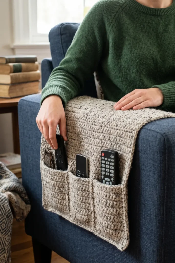 Crochet Remote Control Caddy Pattern