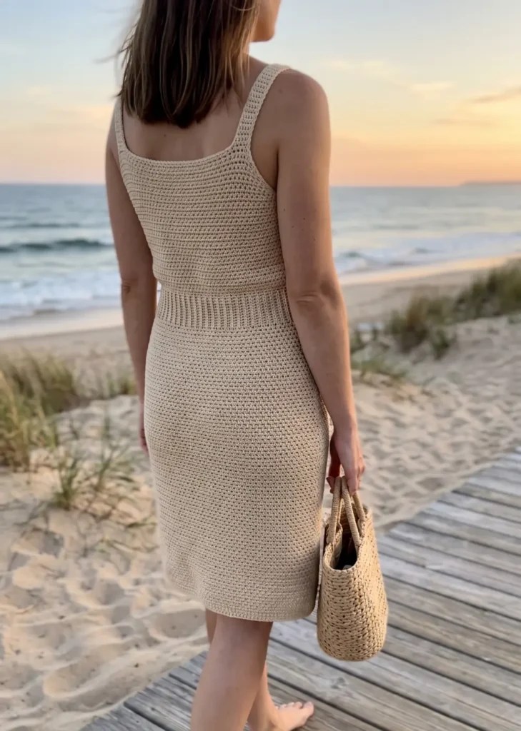 Crochet Tank Dress for Coastal Walks