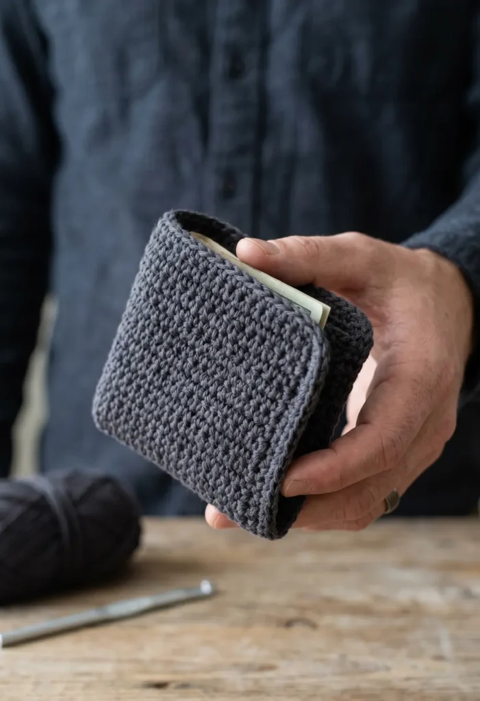 Crochet Wallet Pattern for Father's Day Gifts