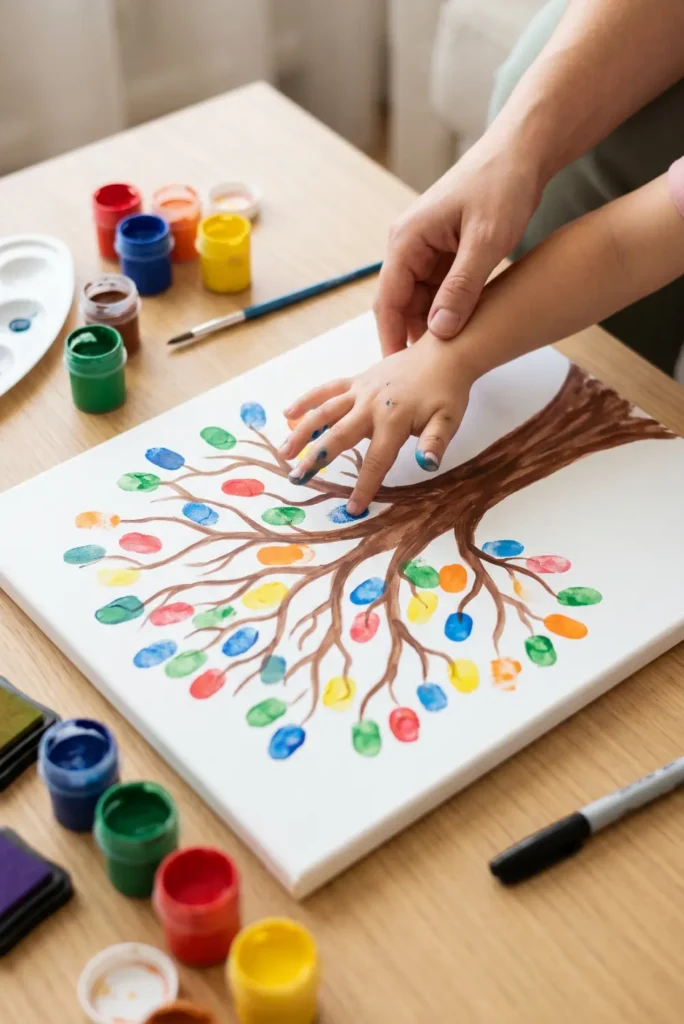 DIY Family Tree Painting