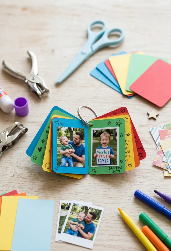DIY Mini Photo Album Keyring