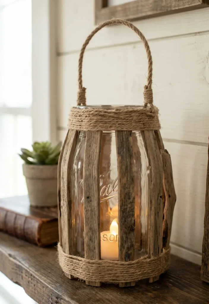 DIY Rustic Lantern Decoration
