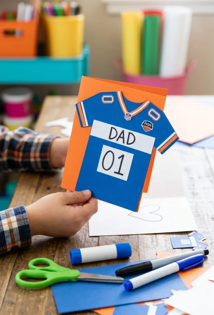 DIY Sports Jersey Card Craft