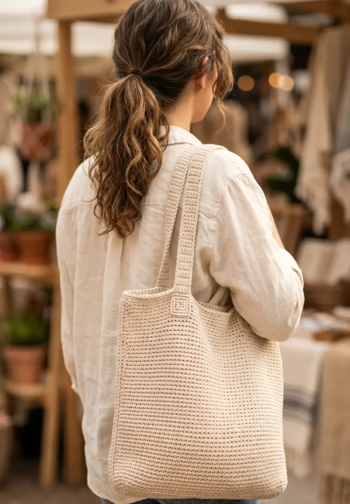 Easy Crochet Tote Bag Pattern