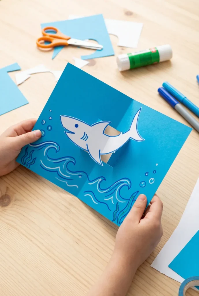Easy Shark Pop-Up Card