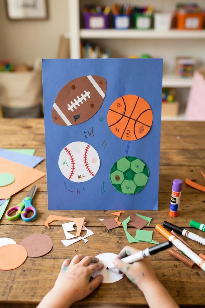 Easy Sports Ball Collage