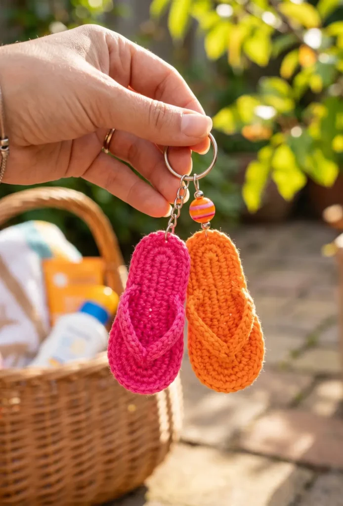 Flip-Flop Keychain Pair