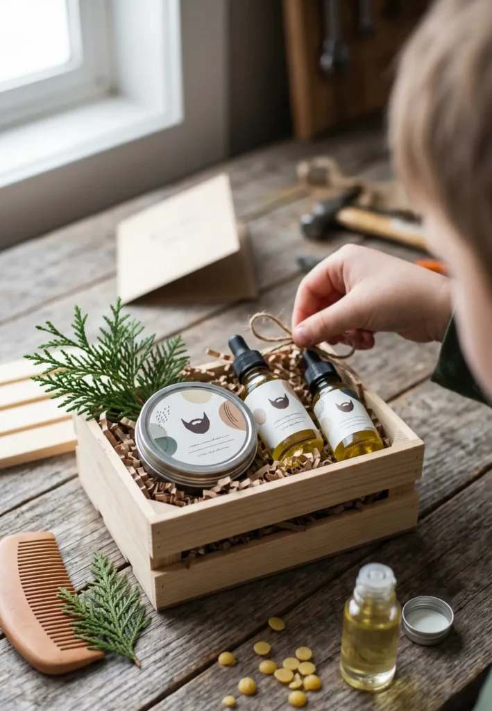 Handmade Beard Care Gift Basket Craft
