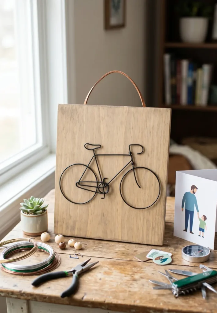 Handmade Bicycle-Themed Wall Decor