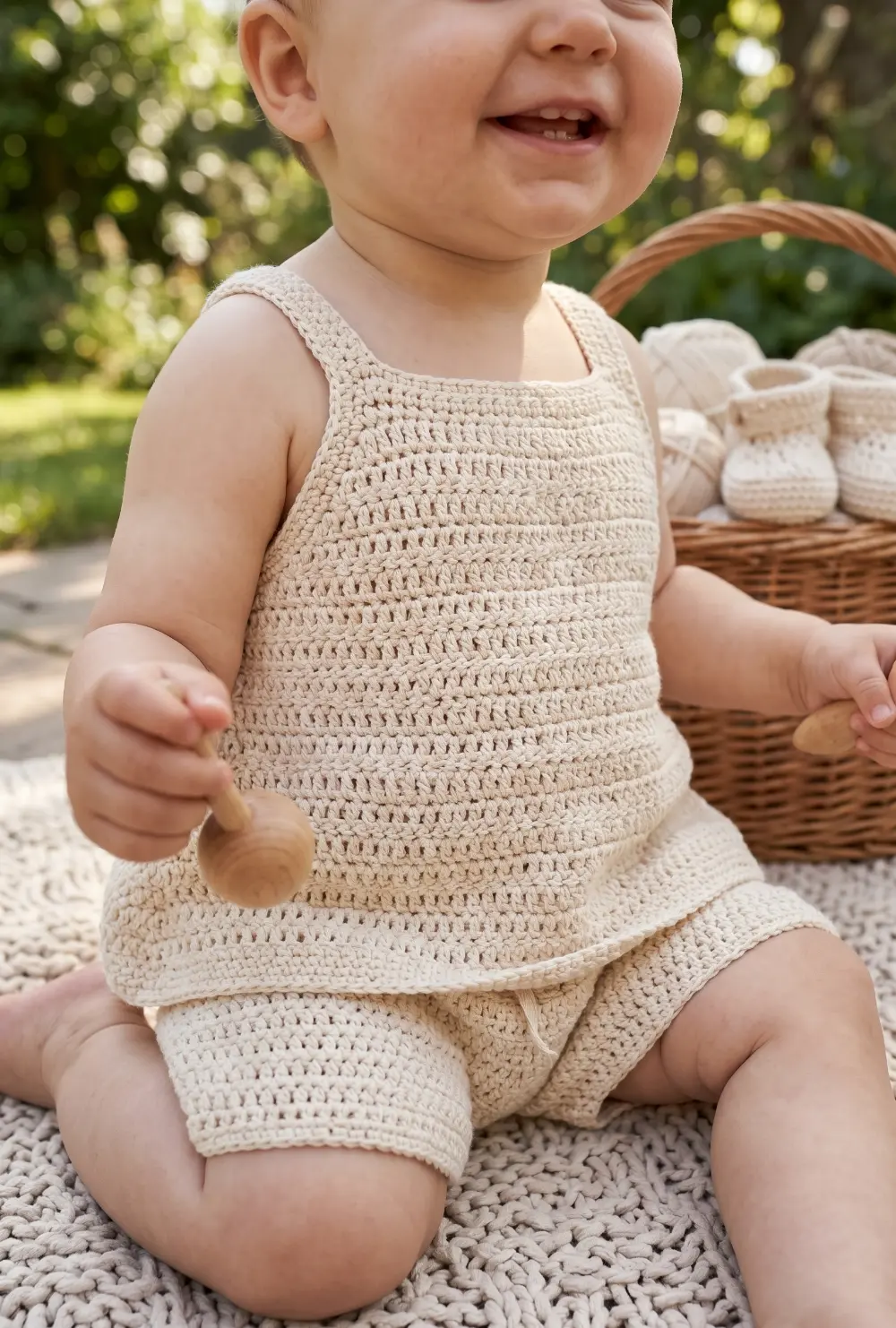 Lightweight Baby Tunic and Shorts