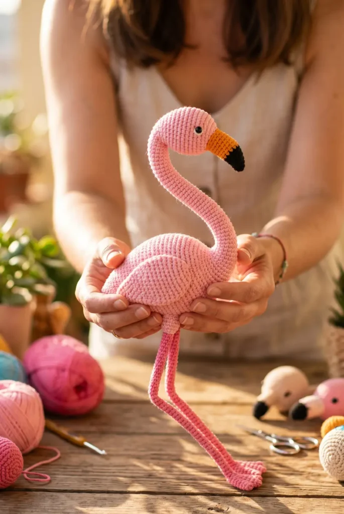 Little Flamingo Figure