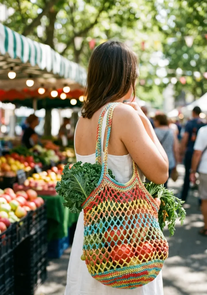 Mesh Crochet Market Bag Idea