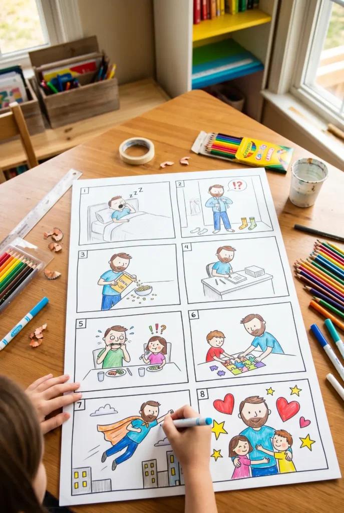 Personalized Comic Strip Poster
