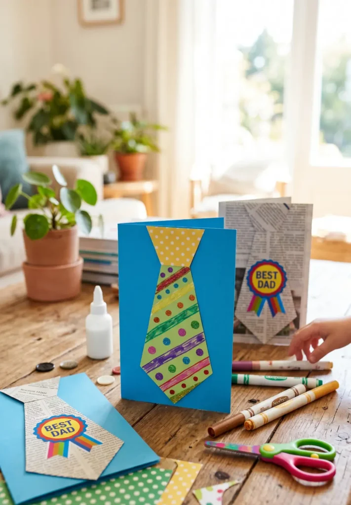 Personalized Tie Card Craft for Kids