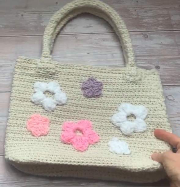 Rectangle Crochet Tote Bag Pattern