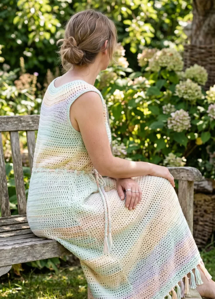 Relaxed Boho Crochet Dress Style