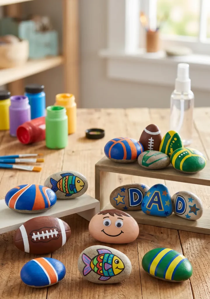 Rock Painting Ideas for Father's Day