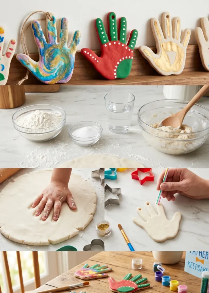 Salt Dough Handprint Keepsake Idea