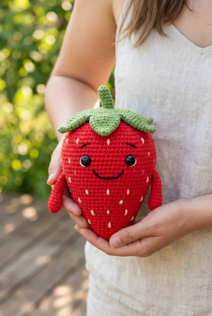 Smiling Strawberry Doll
