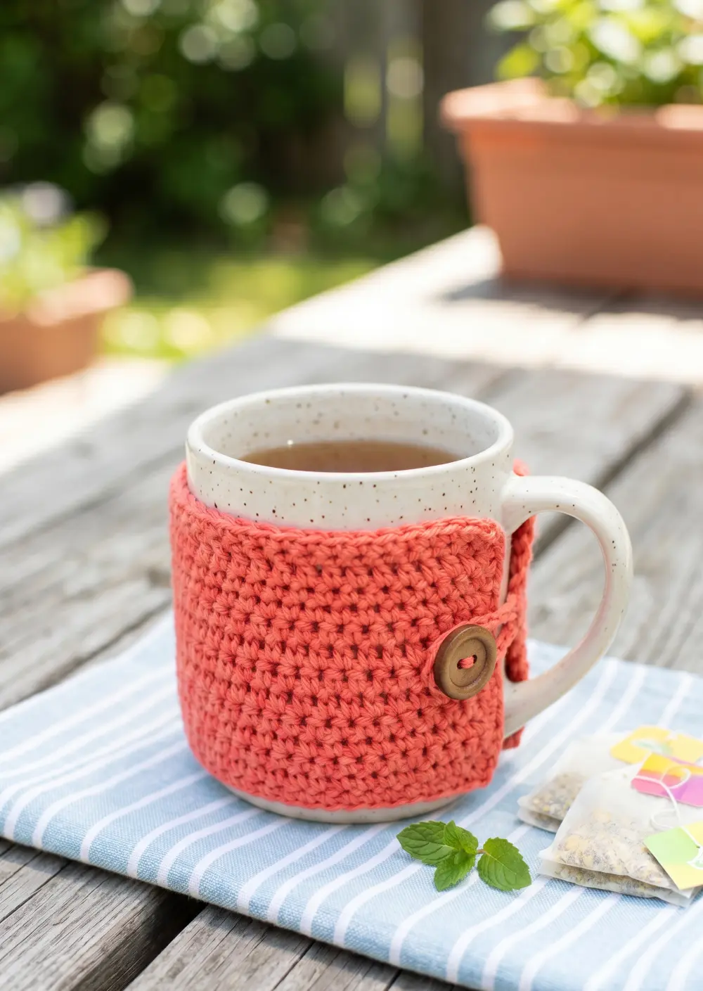 Summer-Themed Mug Cozy