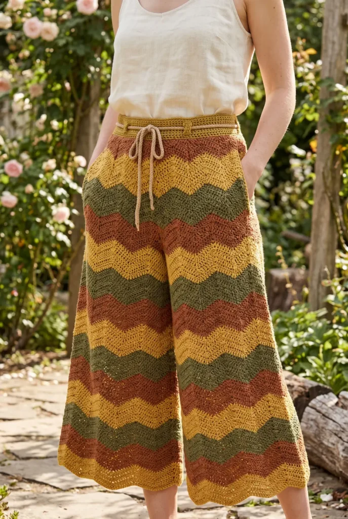 Vintage-Inspired Crochet Culottes