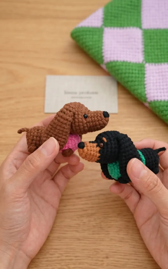 Crochet Cute Dachshund Step by Step