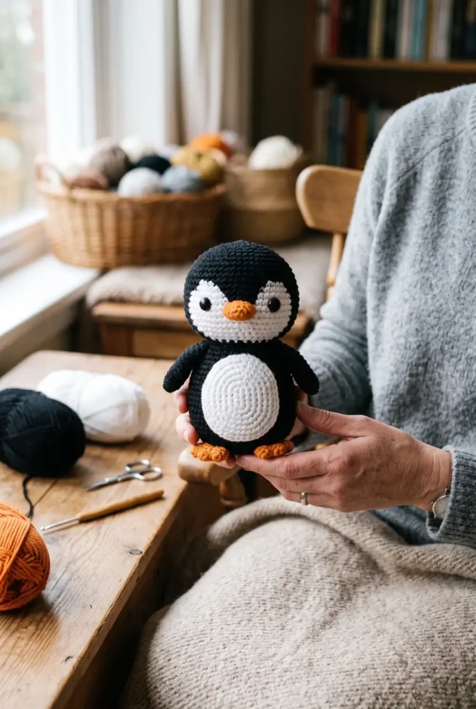 1. Crochet Baby Penguin Toy Pattern