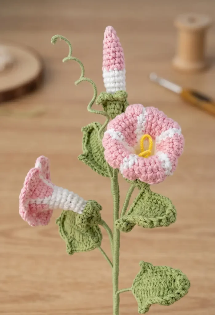 Crochet Morning Glory Flower