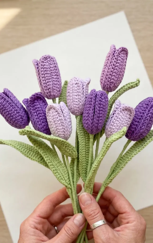 Crochet Tulip Bouquet Pattern