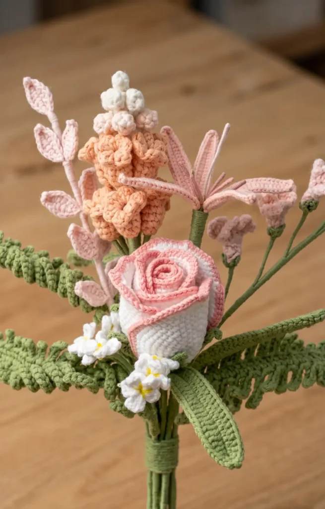 Lahore Rose Crochet Bouquet 