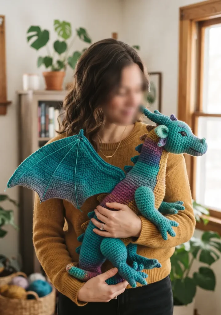 11. Large Crochet Dragon Pattern