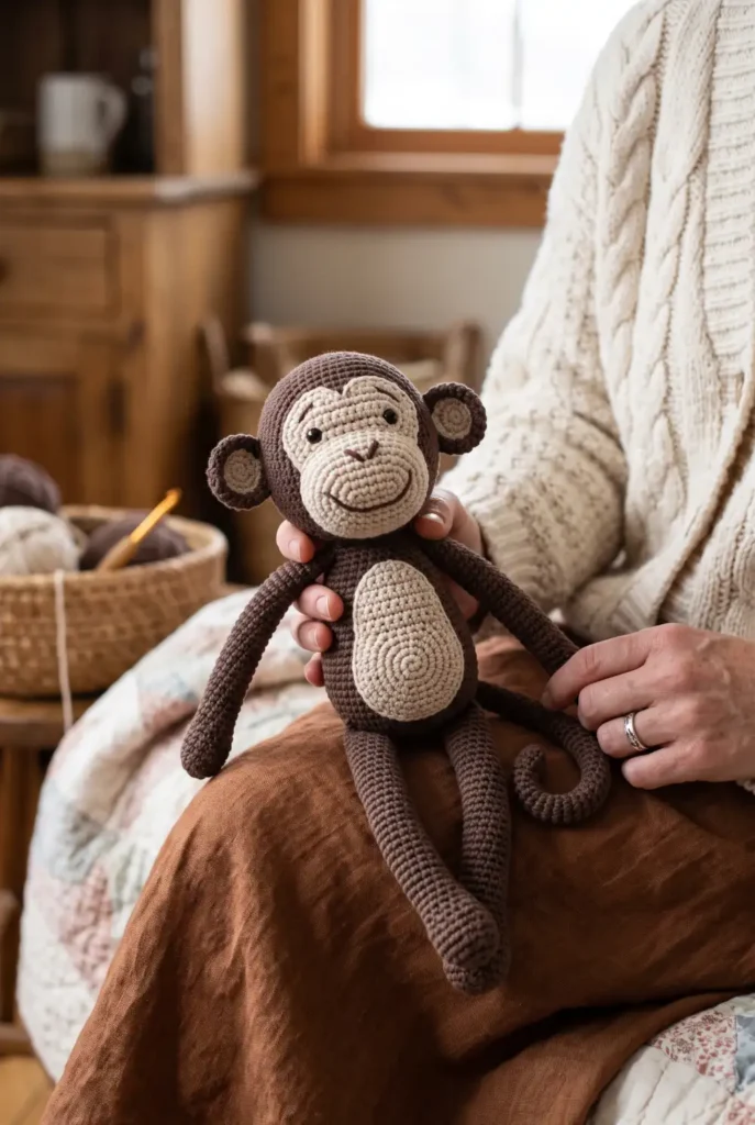12. Crochet Baby Monkey Toy Pattern