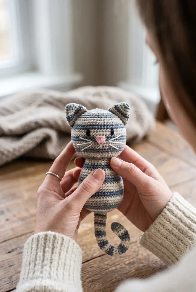 14. Crochet Baby Cat Toy Pattern