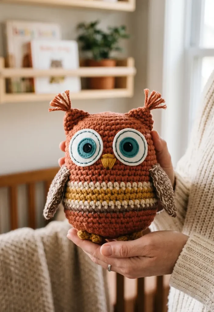 16. Crochet Baby Owl Toy Pattern