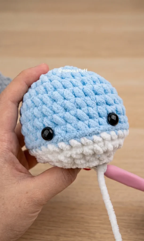 Crochet a Whale, Shark and Orca Keychain Plushie