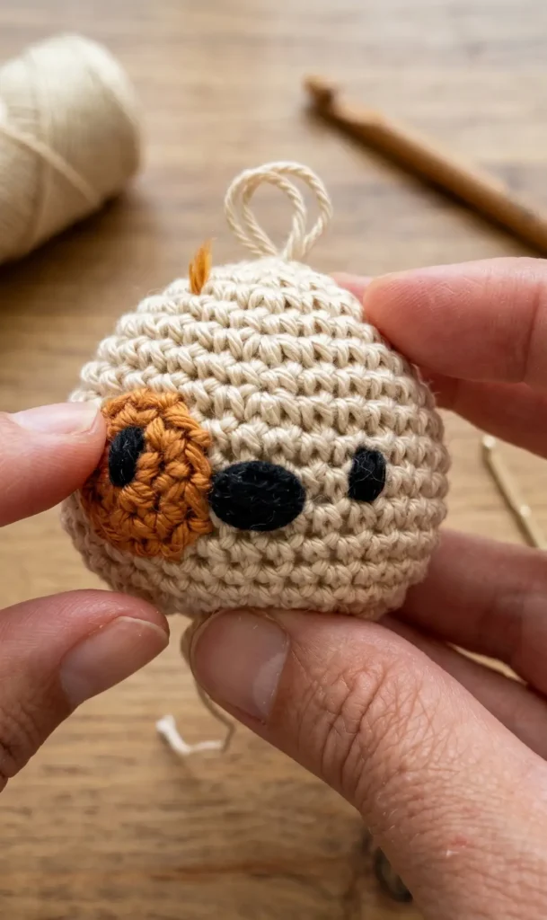 Dog crochet Amigurumi keychain