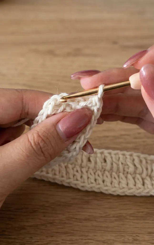 How to crochet a lovely mesh drawstring bag