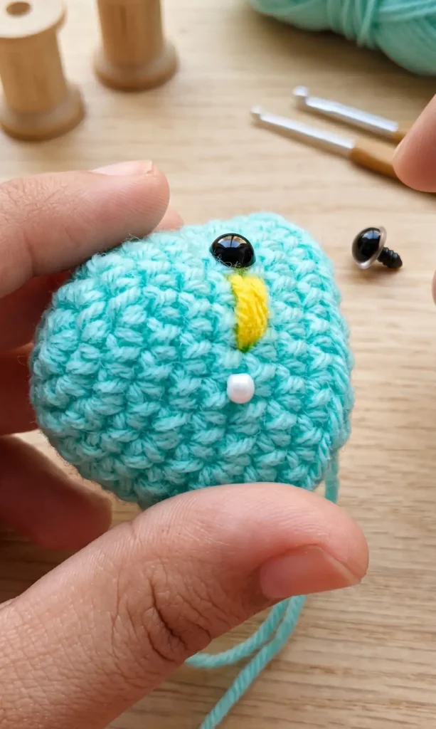 Mini Penguin crochet Amigurumi keychain